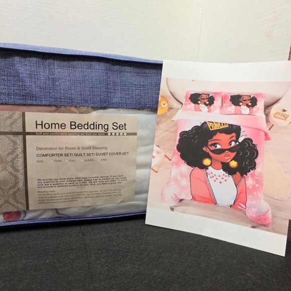 NEW Princess Bedding Set – Sealed | Possibly Queen Size | Sold As-Is - Picture 1 of 3